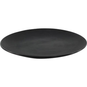 No brand dinerbord - mat zwart - porselein - ø27cm