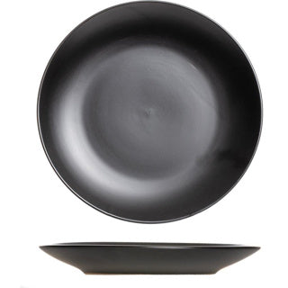 Chargez l'image dans la visionneuse de la galerie, No brand dinerbord - mat zwart - porselein - ø27cm
