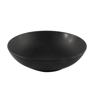 No brand bord diep 20,5cm mat zwart | 6 stuks