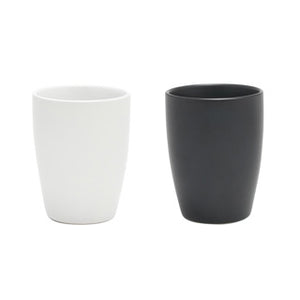 Koffiemok zonder oor zwart of wit 340 ml | 6 stuks