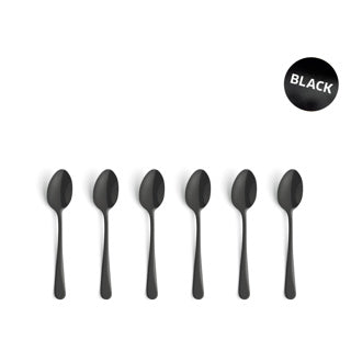 Amefa austin vintage theelepels - 6 stuks - zwart