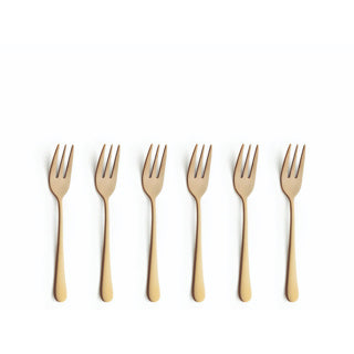 Amefa austin gebaksvorkjes goud 6 stuks