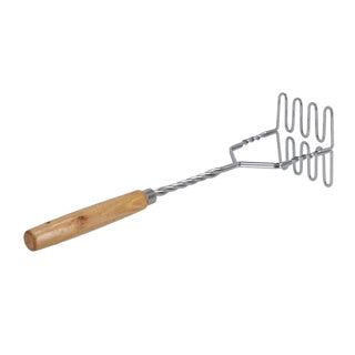 Load image into Gallery viewer, No brand aardappelstamper houten handgreep | 6 stuks
