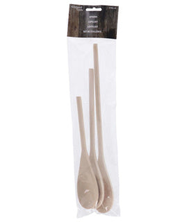 Kitchen tools houten lepels set van 3 | 6 stuks