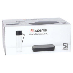 Brabantia breakset make take 2-delig dark grey
