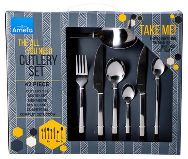 Amefa manille - 42 delige all you need bestekset - voor 6 personen - rvs