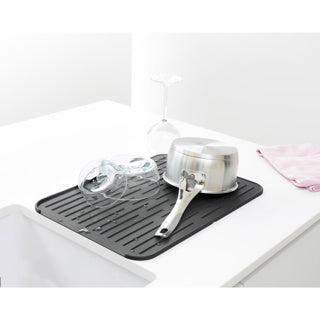 Afbeelding laden in galerijviewer, Brabantia sinkside afdruipmat - siliconen - 44 x 32 cm - dark grey
