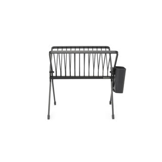 Brabantia sinkside afdruiprek - inklapbaar - met bestekhouder - compact - dark grey