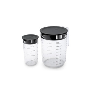 Brabantia tasty+ maatbeker set 2 delig dark grey