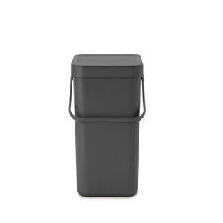 Afbeelding laden in galerijviewer, Brabantia afvalemmer sort go 12l grijs
