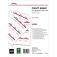 Badge insteekkaarten office depot papier 60x90mm wit