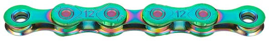 Sram ketting kmc x12 waxed 126 schakels - aurora green