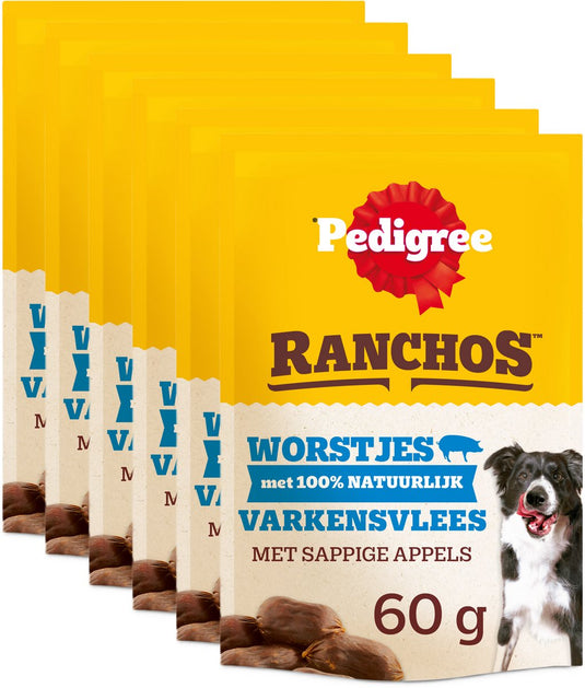 Pedigree hondensnacks - ranchos sausages - 7x70g