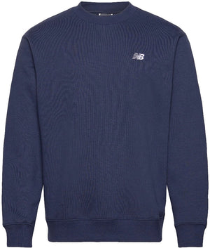 New balance sport essentials fleece crew heren trui - navy