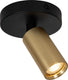 Lucide ritmo - plafondspot (plafondlamp) - ø 10 cm - 1xgu10 (mr11) - mat goud messing
