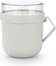 Brabantia make take soepbeker to go - 600 ml - kunststof - light grey