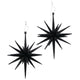 Boltze home deco hanger ster h15cm zwart 2-delig