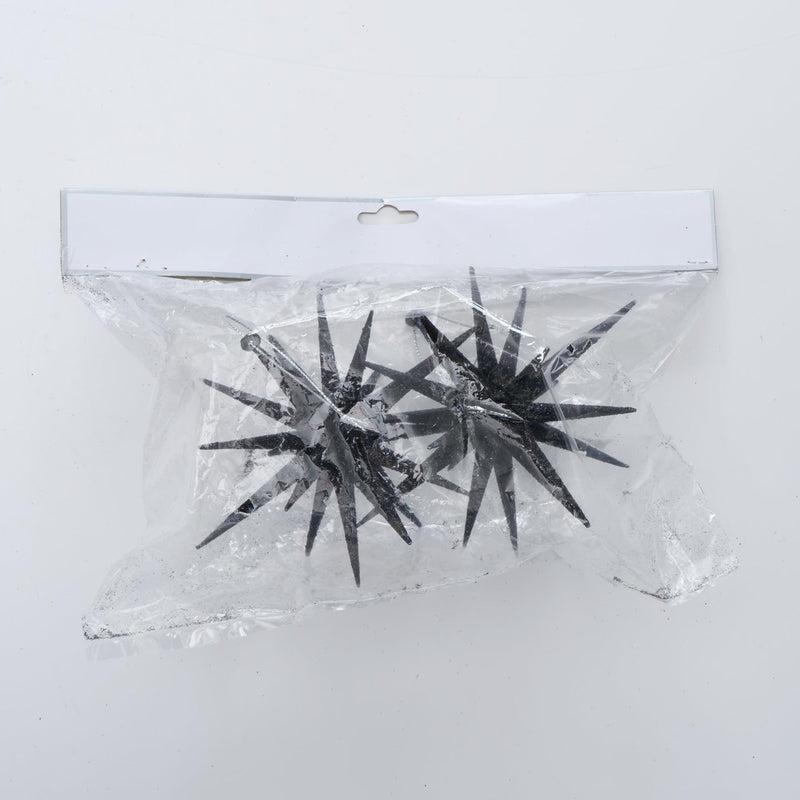 Load image into Gallery viewer, Boltze home deco hanger ster h15cm zwart 2-delig
