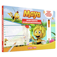 Studio 100 maya de bij kartonboek - schrijf en wis - 29,7 x 21 x 2 cm