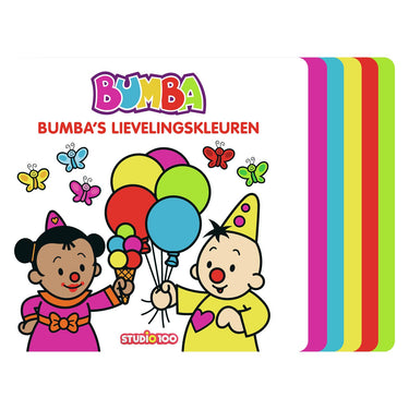 Studio 100 bumba kartonboek met trapjes - bumba's lievelingskleuren