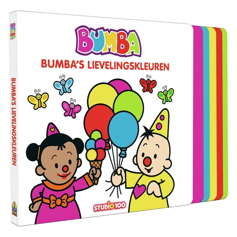 Load image into Gallery viewer, Studio 100 bumba kartonboek met trapjes - bumba's lievelingskleuren
