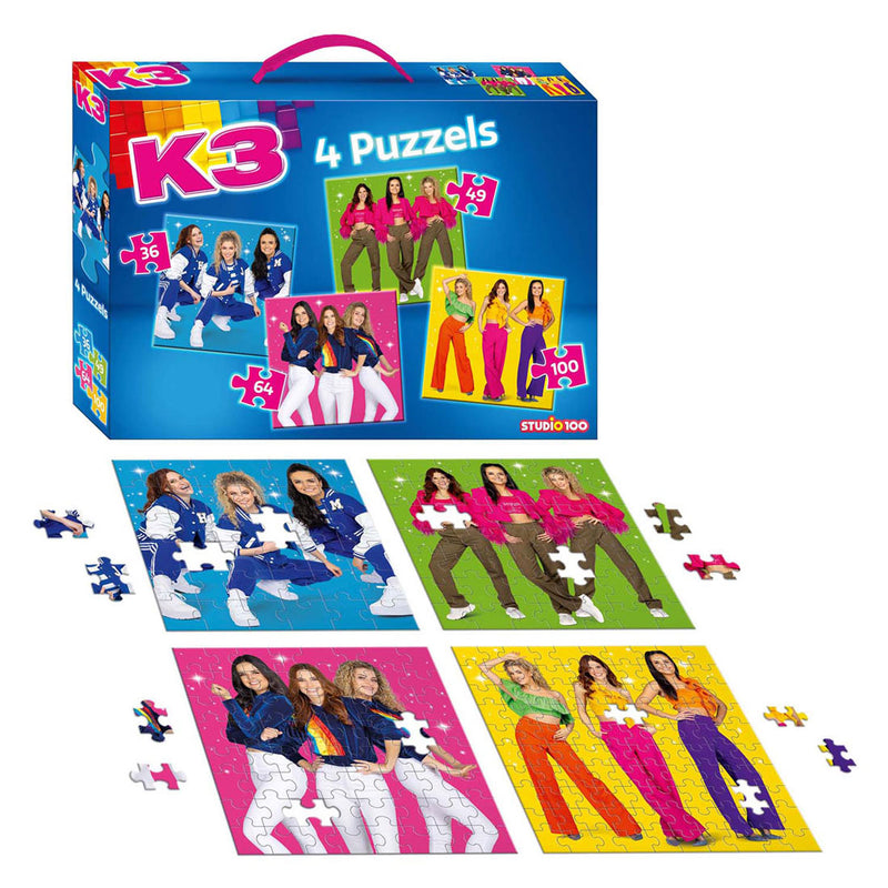 Afbeelding laden in galerijviewer, K3 4in1 puzzel - sterretjes
