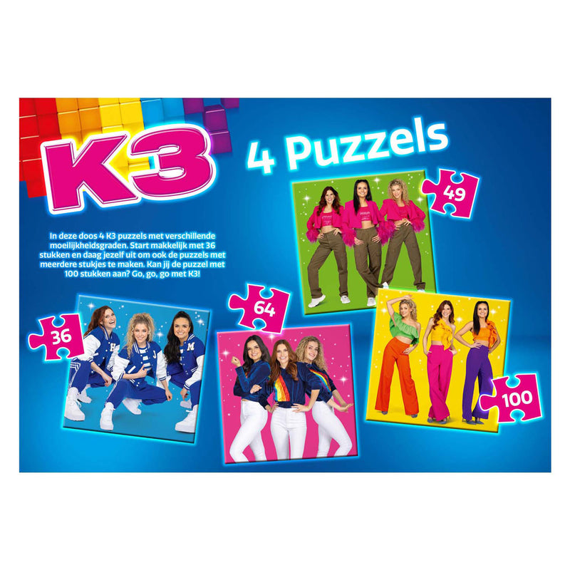 Afbeelding laden in galerijviewer, K3 4in1 puzzel - sterretjes
