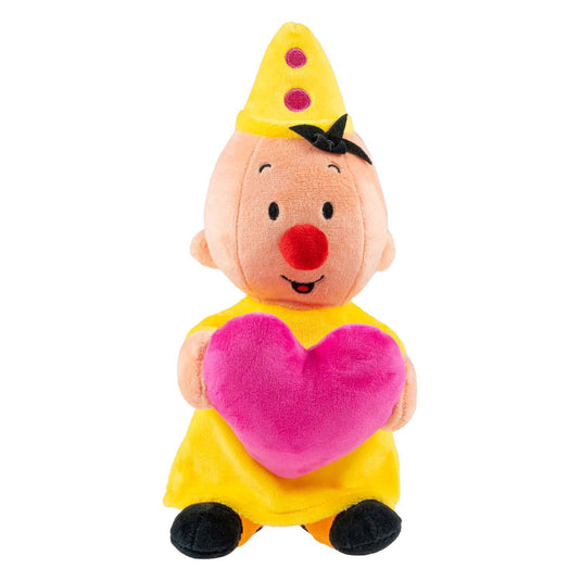 Bumba knuffel pluche met hart, 25cm