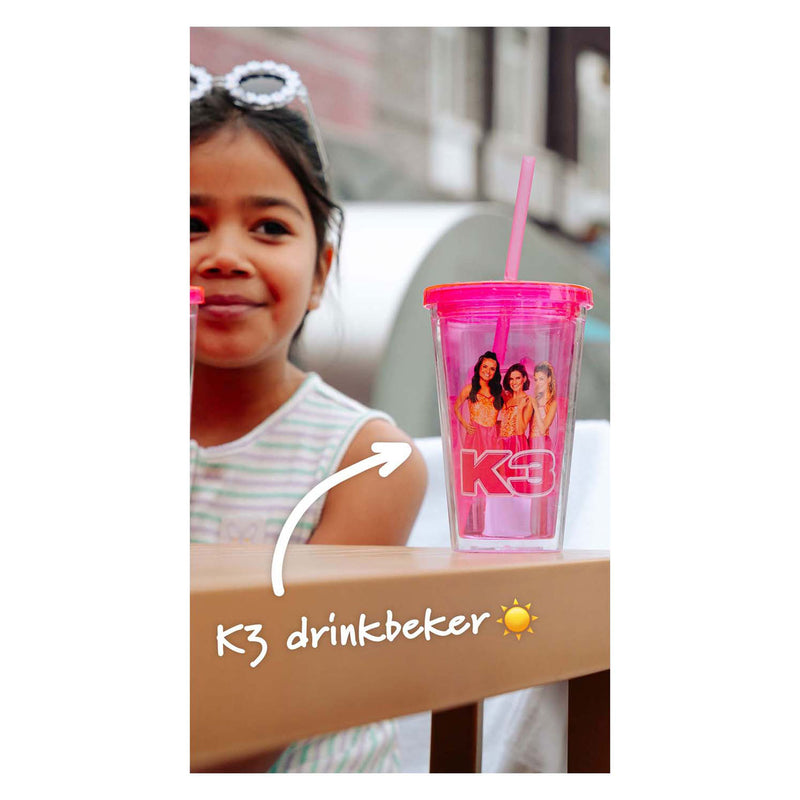 Load image into Gallery viewer, Studio 100 k3 drinkbeker met rietje
