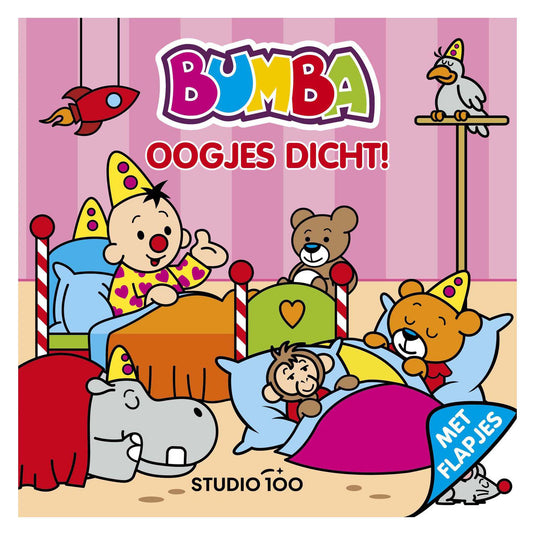 Studio 100 bumba kartonboek met flapjes - oogjes dicht