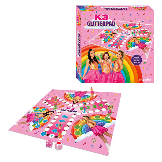 K3 bordspel - glitterpad