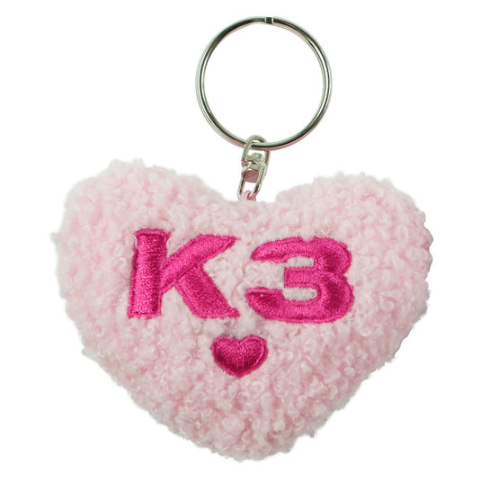 K3 sleutelhanger pluche hart