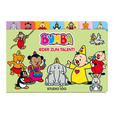 Studio 100 bumba kartonboek met tabs - ieder zijn talent