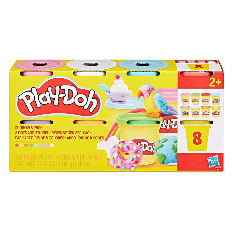 Load image into Gallery viewer, Play-doh regenboog - 8 kleipotjes
