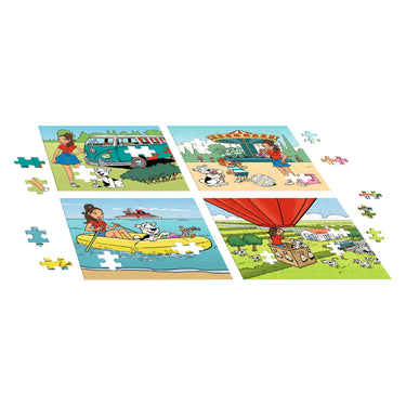 Samson marie puzzel - 4 in 1 puzzel - 36 49 64 100 stukjes