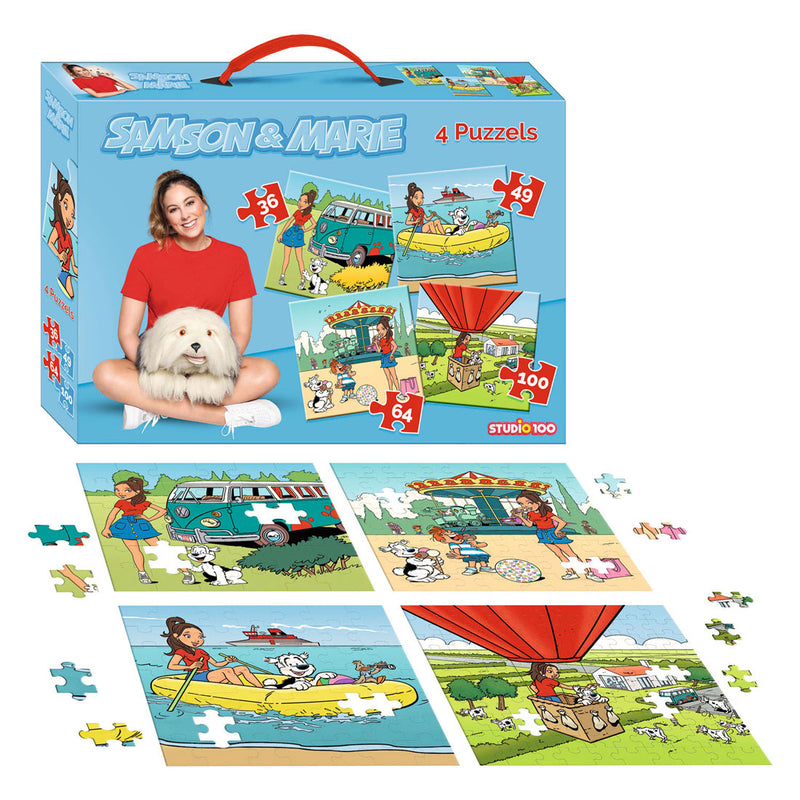 ギャラリービューアに画像をロードする, Samson marie puzzel - 4 in 1 puzzel - 36 49 64 100 stukjes
