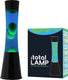 I-total lavalamp - lava lamp - sfeerlamp - 40x11 cm - glas aluminium - 30w - blauw met groene lava - zwart - xl1790