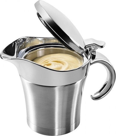 Westmark thermo-saucière met deskel, sauskom, inhoud: 0,5l, roestvrij staal kunststof, zilver, 62242260