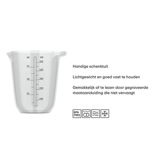 Mepal maatbeker chef it 500ml helder