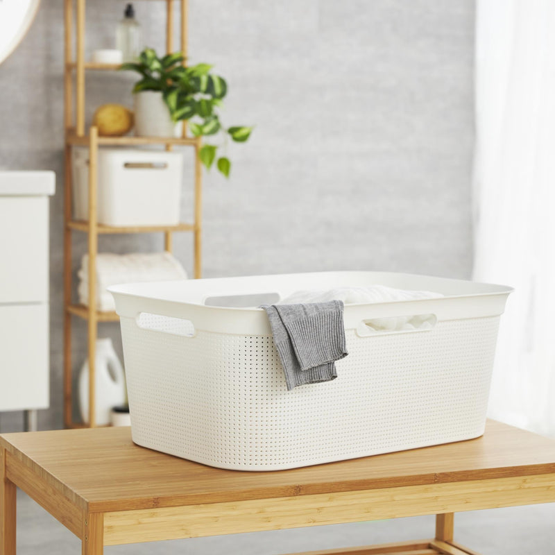 Load image into Gallery viewer, Rotho brisen flexibele wasmand 41l wit
