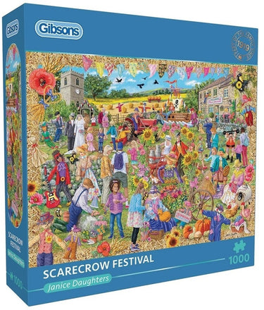 Gibsons - scarecrow festival (door janice daughters) - 1000 stukjes 68×49cm (b×h) - legpuzzel voor volwassenen