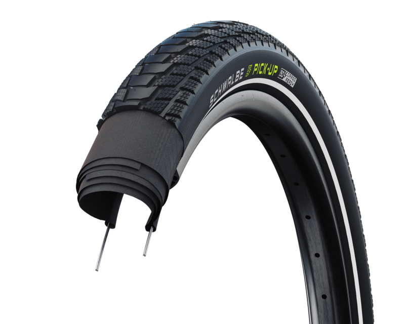 Load image into Gallery viewer, Schwalbe buitenband Pick-Up Perf SD Twinskin 27.5 x 2.60 zw refl
