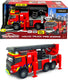 Majorette grand series - volvo fmx brandweerwagen be - metaal - licht en geluid - 19 cm - speelgoedvoertuig