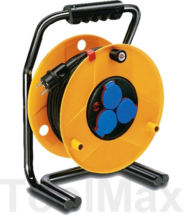 Brennenstuhl brobusta ip44 kabelhaspel, 40 m, speciaal kunststof, voor gebruik buitenshuis, made in germany, geel