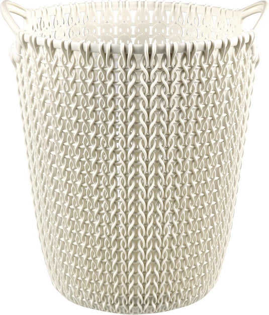 Curver knit papiermand - 7l - vintage wit
