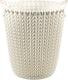 Curver knit papiermand - 7l - vintage wit