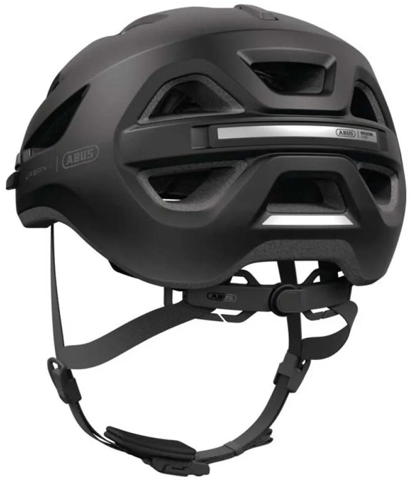 Afbeelding laden in galerijviewer, Abus fietshelm urban-i 4.0 lr velvet black s - 51-55 cm - zwart - geschikt voor gebruik op elektrische fietsen - stadsfietsen - 240 g
