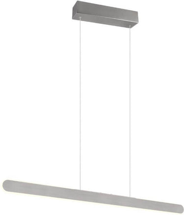 Trio helios - hanglamp - geborsteld aluminium - incl. 1x smd 28w - 4 niveaus touchschakelaar - aanpasbare lichtkleur