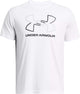 Under armour ua gl foundation update ss-wht heren sportshirt - wit - mod grijs - zwart