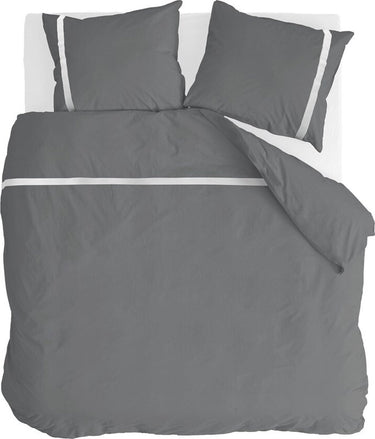 Walra dekbedovertrek timeless chic - 240x220 - 100% katoen (bci) - antraciet